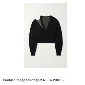Alexander Wang cropped wool blend cardigan